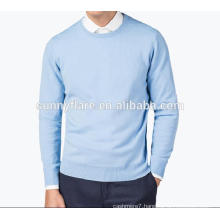 Baby Blue Fashionable Men's Fit Cashmere Sweater